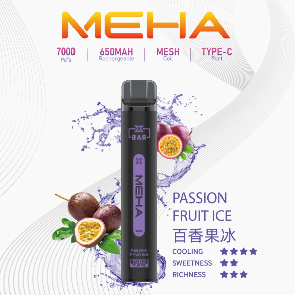 meha魅嗨【抛棄式7000口】一次性xbar小黑條 電子烟