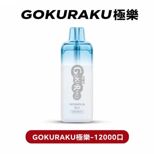 GOKURAKU極樂 【拋棄式12000】還原冰凉感一次性電子煙