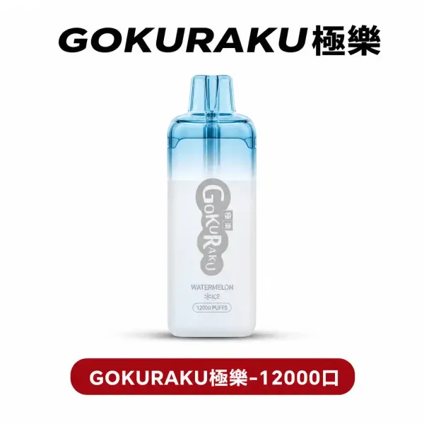 gokuraku GOKURAKU極樂 【拋棄式12000】還原冰凉感一次性電子煙