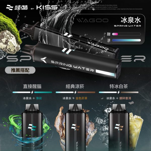 哇酷聯名kiss【拋棄式6500口】一次性磁吸技術電子煙 自由混搭
