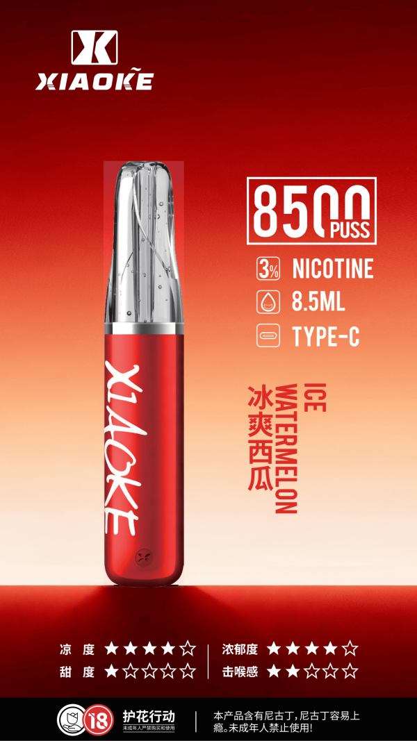 xiaoke 梟客 8500口一次性【顏值爆款:口紅系列】 xiaoke 梟客 8500口一次性【顏值爆款:口紅系列】